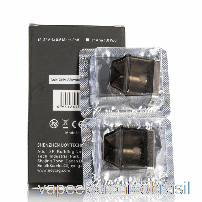 Vape Eletrônico Ijoy Aria Pods De Substituição 0,6ohm Pods